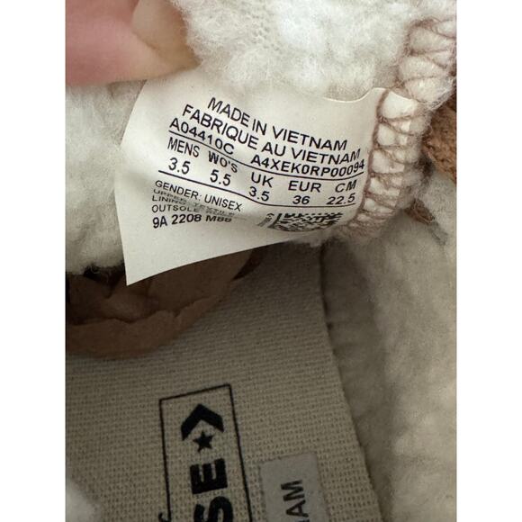 CONVERSE Chuck 70 Sherpa Lined Colorblock Canvas/Suede Sneaker Women’s Size 5.5 - Picture 8 of 10